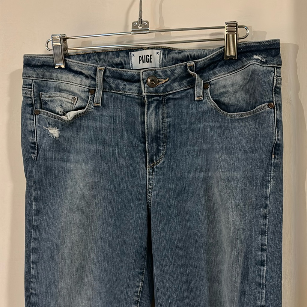 Paige Distressed Verdugo Skinny Jeans